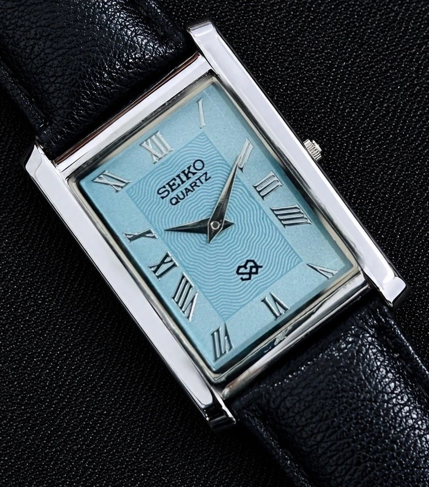 Seiko Rectangle Wristwatches with 12-Hour Dial for sale | eBay