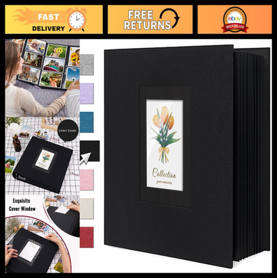 Large Capacity 4x6 Linen Photo Album - 1000 Pockets for Wedding, Family & Travel