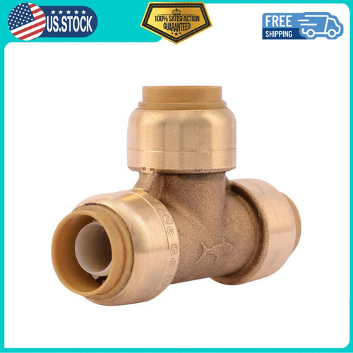 SharkBite 1/2 in x 1/2 in x 1/2 in Push to Connect Plumbing Tee Fitting