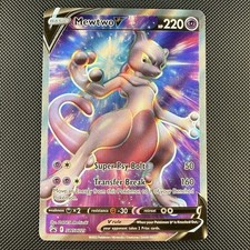 Pokemon TCG Mewtwo V SWSH229 Full Art Spada e Scudo Stella Nera Promo Holo Card