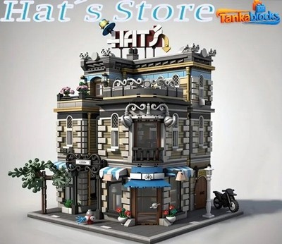 Creative 3140pcs Street View The Hat Store Building Blocks Christmast gift