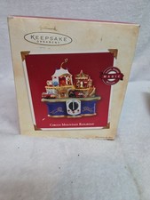 2002 Hallmark Keepsake Magic Motion Circus Mountain Railroad Train Ornament