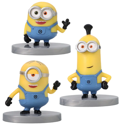 ミニオンズ フィギュア 3体セット Minions Mini Figures Set of 3 NEW Sealed Despicable Me Toy Figures