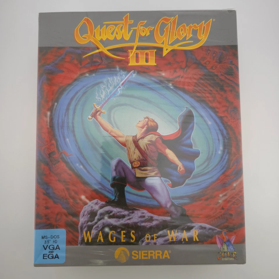 Quest for Glory III: Wages of War, 1992, Big Box, New & Sealed - Image 2 of 4