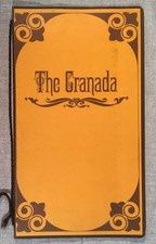 Vintage 1970s Menu The Granada Restaurant at Century Plaza Hotel Los Angeles