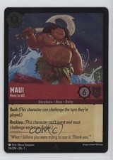 2023 Disney Lorcana - The First Chapter 1 Foil Maui Hero to All 114