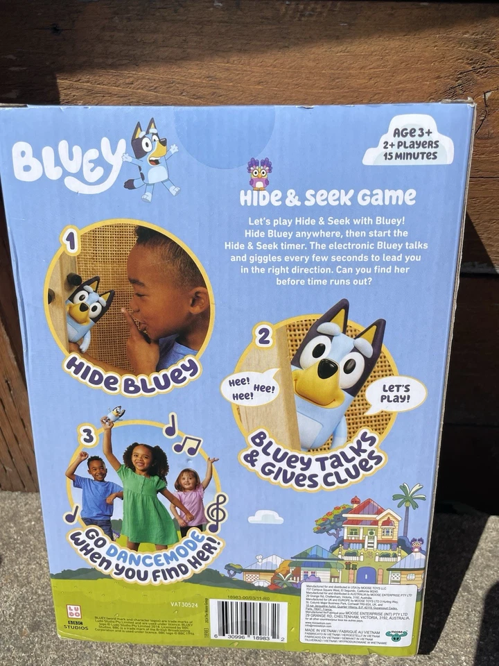 Bluey Hide & Seek Game- Hide Bluey Start The Timer. Brand New Sealed - Image 2 of 2