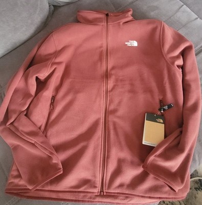The North Face Herren Fleecejacke Full-Zip mit Stehkragen, Rosa