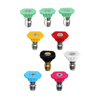 #ad #ad Complete 9 Piece Metal Nozzle Kit for Pressure Washer 14 Connect High PSI Ready $19.67