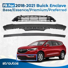 For 2018-2021 Buickenclave Matte Blackfront Bumper Lower Cover Combo Kit Trim For 2018-2021 Buickenclave Matte Blackfront Bumper Lower Cover Combo Kit Trim