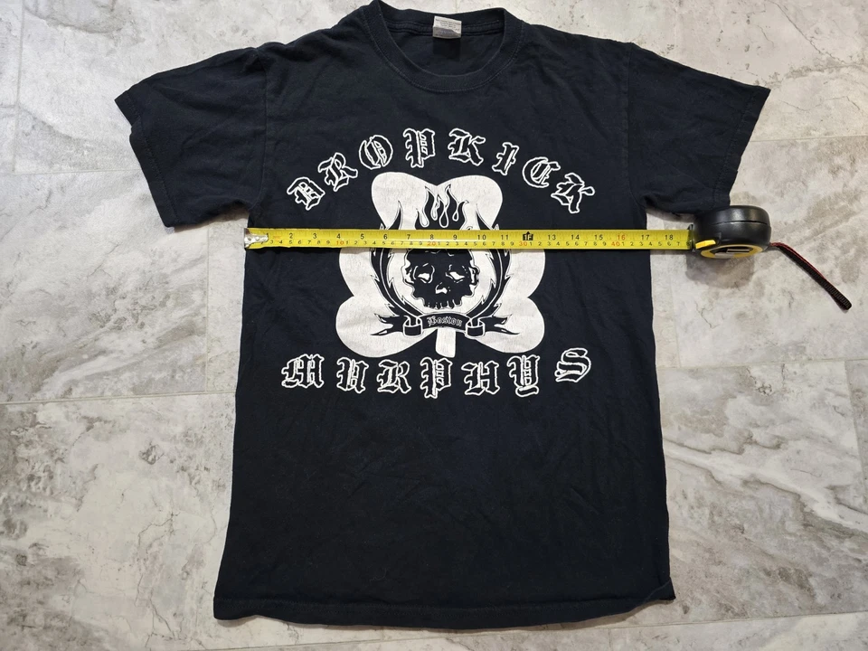 Vintage 2000s Dropkick Murphys Fire And Brimstone Album Cover T-Shirt Sz Small - Image 3 of 4