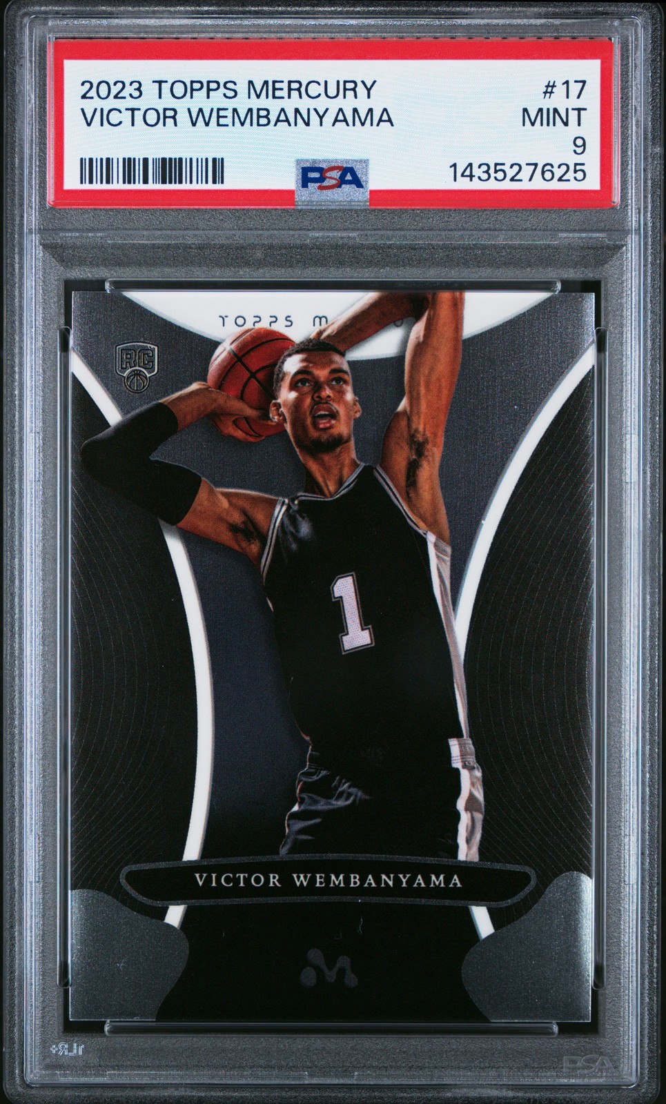2023 TOPPS MERCURY: VICTOR WEMBANYAMA #17 VICTOR WEMBANYAMA PSA 9