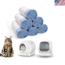 120 Count Self-Cleaning Cat Litter Box Liners Bag Compatible with MeoWant-SC...