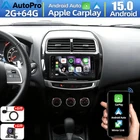 For 2013-25 Mitsubishi Outlander Sport Android 15 Apple Carplay Stereo Radio GPS