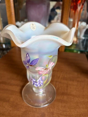 FENTON 8951 WB Family Signature Series 7" French Opalescent Vase