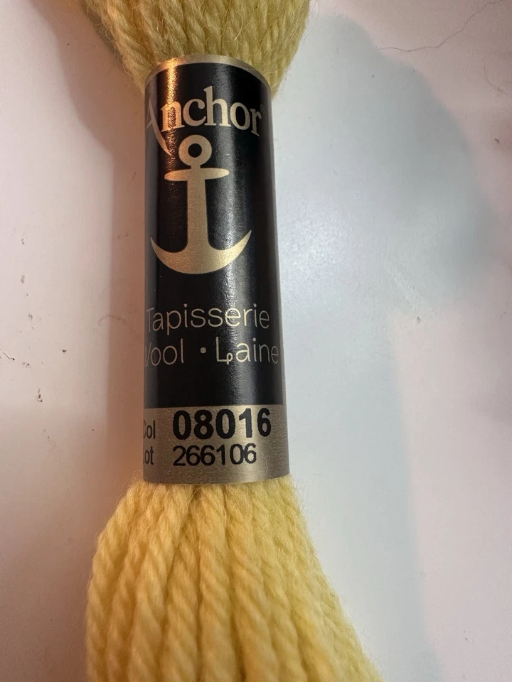 Anchor Tapestry Wool (Tapisserie) - 10m Skein - Shade No. 08016 Yellow - Image 2 of 4