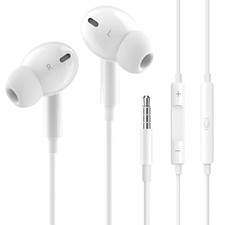 Wired Earphones, 3.5mm Jack, In-Ear Type, HIFI Sound Quality, Volume Contr NEW 