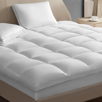 Pillow Top Mattress Topper Queen Size Waterproof Mattress Protector Quilted