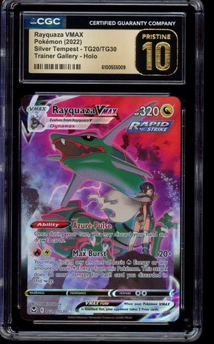 CGC 10 Pristine Rayquaza VMAX TG20/TG30 - Silver Tempest