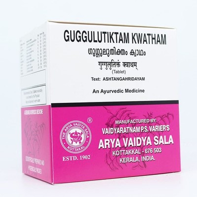 Ayurveda Kottakkal Arya Vaidya Sala GUGGULUTIKTAM KWATHAM (TABLET) - 100Tablets.