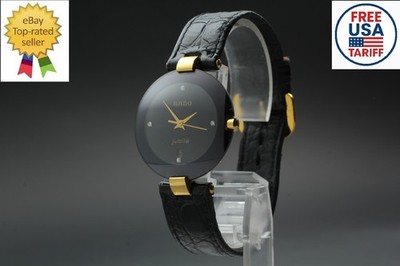 [Near MINT] RADO Jubile 129.3577.4N 4P Diamond Black 29mm Quartz Damenuhr