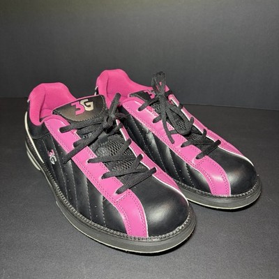 3G Kicks Bowling Shoes SK700 Women s Size 9 Black Pink Barely Worn Original Box