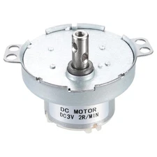 MECCANIXITY Slow Speed Motor JS-50T Electric Brushed Gear Motor, 3V DC... 