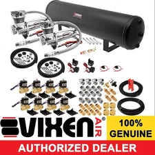 AIR SUSPENSION KIT/SYSTEM FOR TRUCK/CAR BAG/RIDE/LIFT, DUAL COMPRESSOR, 5G TANK