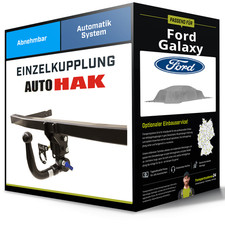 Abnehmbare Anhängerkupplung für FORD Galaxy 00- I Typ WGR Auto Hak NEU