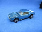 Hot Wheels Redline Custom Camaro Aqua Blue USA 1967 Mattell