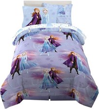 Disney Frozen 2 "Snowflake Magic" Kids Reversible Twin Bed Set - AB07TC637H73