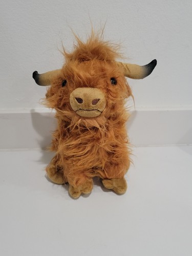 Highland Cow Plush Doll Baby Stuffed Animal Soft Toys Scottish Cow New 10"