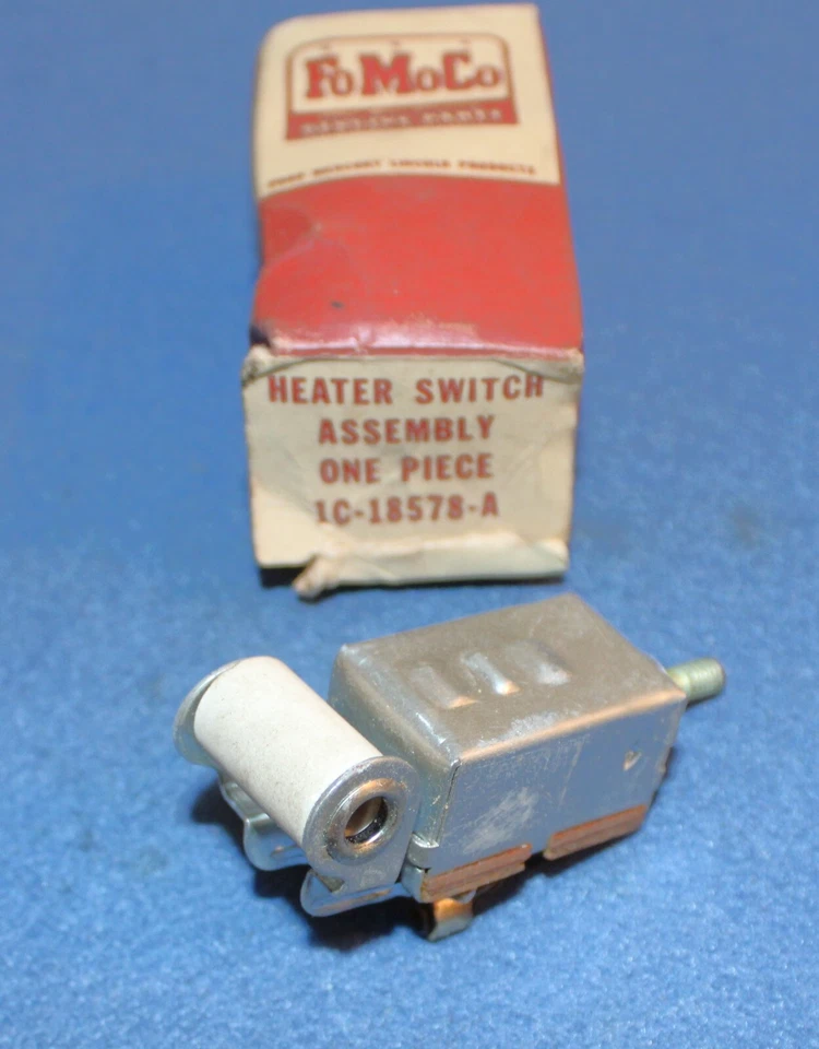 Ford F-1 F-2 F3 F100 F250 F350 F500 F750 F900 1951-1955 interruptor de soplador de calefacción nuevo Foto 3 de 4