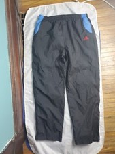 Vintage Adidas 90's Y2K Nylon Track Windbreaker Pants Men's Size XL Black Blue