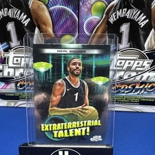 2023 Topps Chrome Cosmic Basketball Extraterrestrial Talent Mikal Bridges #ET-3