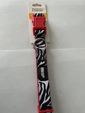 Dog Collar Durable Fashion Red Leopard Pattern Large 18-26in Friends Forever New