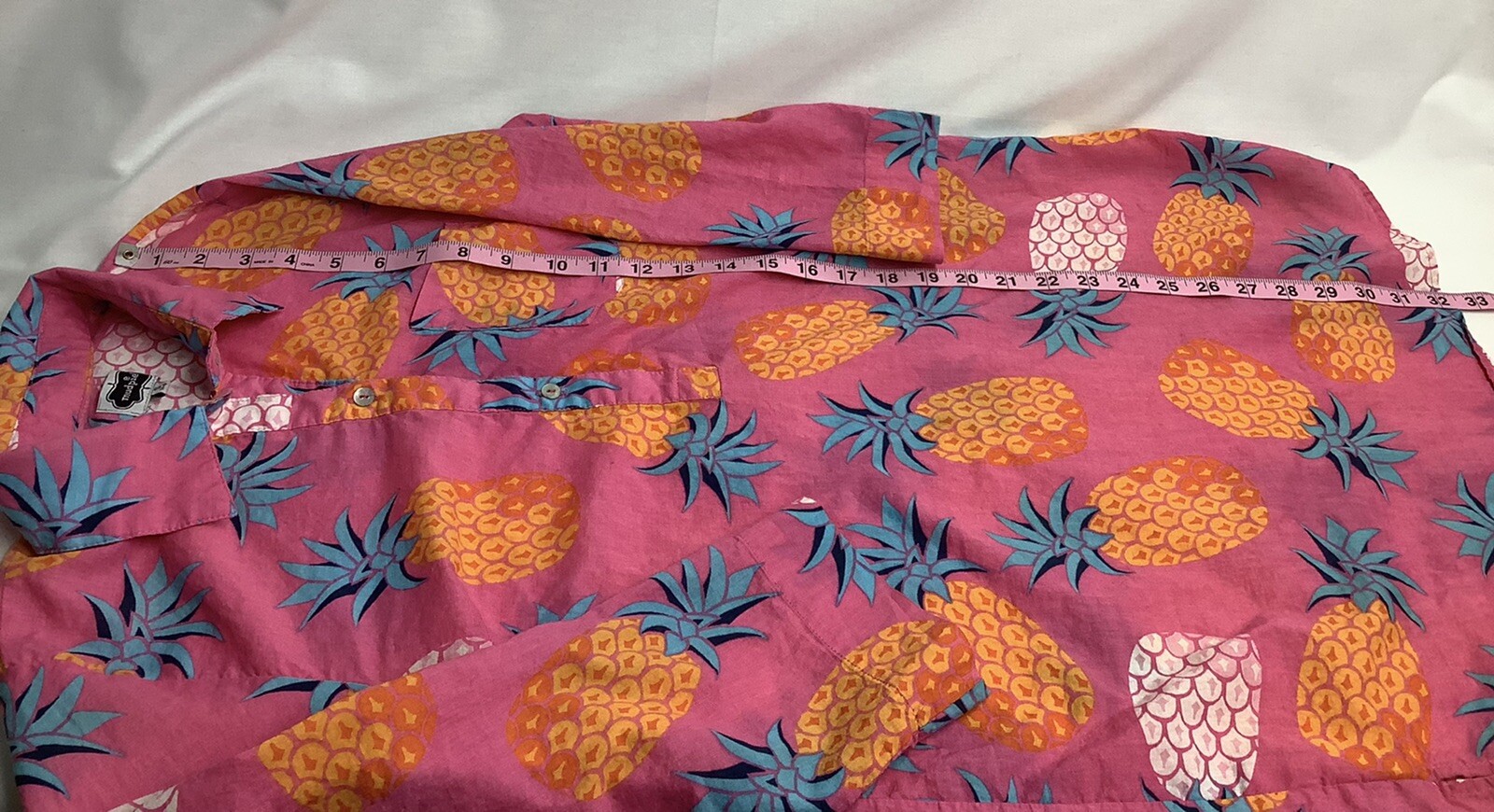 Mud Pie Multicolor Pineapple Print Top Womens Siz… - image 8