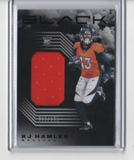 K J HAMLER 2020 Panini Black ROOKIE INFLUX MEMORABILIA #24 (052/125) DENVER
