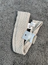 NEW Aran Crafts 100 Wool Cable Knit Scarf NWT Cream Ireland.