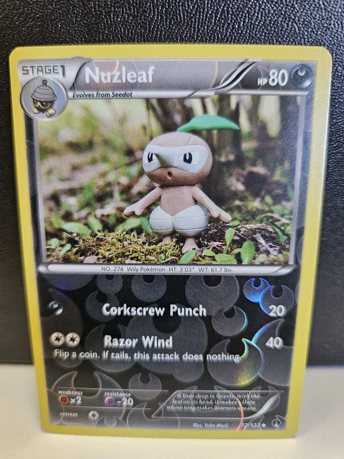 Nuzleaf 72/122 UC Reverse Holo Pokemon TCG Card BREAKpoint NM