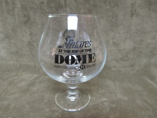1980's Antares Top Dome Hyatt Regency Dallas Texas Reunion Tower Brandy Snifter