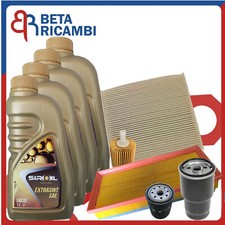 Kit Tagliando Toyota Yaris 1.4 D-4D Dal 2008 In Poi 66 Kw 4 Filtri + 4 Olio 5W30