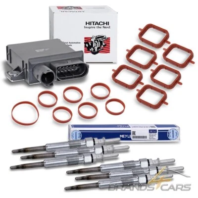HITACHI STEUERGERÄT + 6x MEYLE GLÜHKERZEN FÜR BMW 3-ER E46 E90 5-ER E60 X3 X5 X6 - Bild 1 von 4