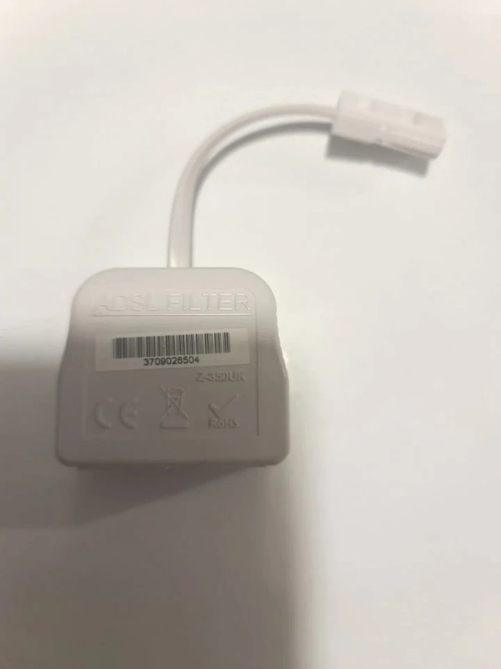 ADSL/ADSL2+ Microfilter Internet Broadband Micro Filter Splitter With Cable Lead - Image 2 of 2