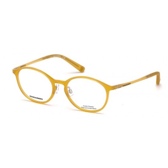 DSQUARED2 DQ5219 039 Горчичная круглая пластиковая оправа для оптических очков 50-18-140 DQ 29390₽