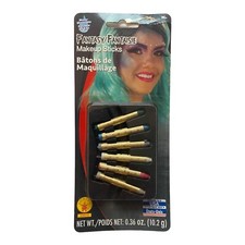 Rubies Fantasy Fairy 6 Colors Halloween Dress Up Make Up Stick Kit Set