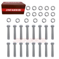 16pcs Exhaust Manifold Bolt Kit For Ford F250 F350 7.3l Powerstroke Diesel 94-03
