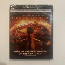 OPPENHEIMER 4K Blu-ray Digital BRAND NEW SEALED