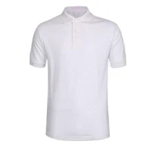 Men's Polo Shirt Dri-Fit Quick-Dry Golf Sports Tee Cotton Jersey Plain T Shirt