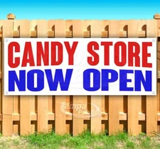 CANDY STORE NOW OPEN Advertising Vinyl Banner Flag Sign Many Sizes